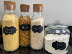 Chalkboard Pantry Labels