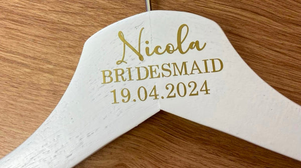 Wedding Day Hanger Labels