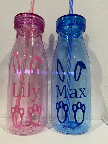 Personalised Easter name LABEL ONLY, Easter bunny, Easter basket, bottle, Easter cup, glass, Easter gift, decal