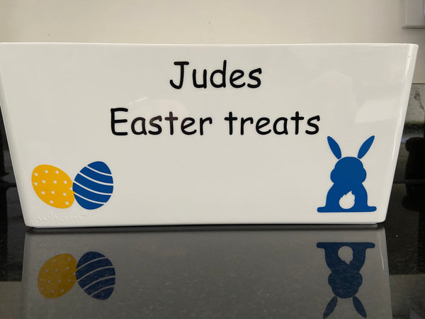 Personalised Easter treat box vinyl label (LABEL ONLY)