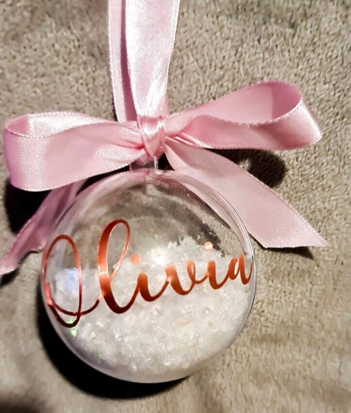 Christmas Bauble Stickers, Name Decals, DIY Labels, Glitter Decor, , Gift Stickers, Glass Decals. cracker sticker, sticker, name sticker