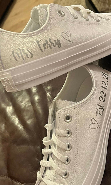 Custom Wedding Shoes Decal Name And Date Wedding Sticker Wedding Decal Bridal Shoes Decals. Mrs. Name Est. Date, something blue