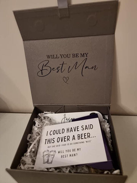 Will you be my Bridesmaid sticker / flower gir/Maid of honour/Bestman/groomsman plus name. Proposal Vinyl sticker Name and Role included