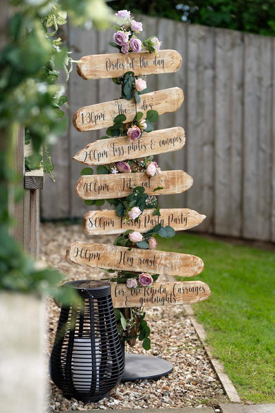 Full  order of the day 19.99 stickers 9 lines |Wedding timeline viny|wording for wooden pallet/mirror,diywedding sign pallet sign