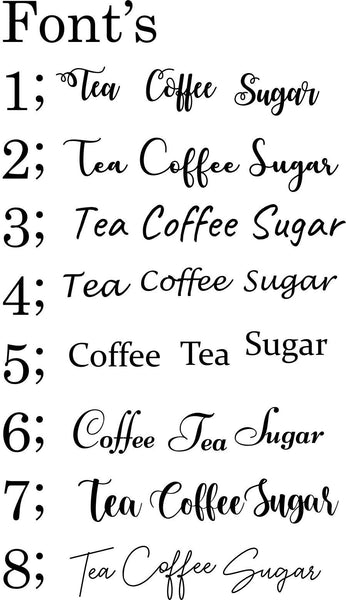 Tea coffee and sugar (set)labels with free wreath, pantry labels, Mrs Hinch, kitchen labels, kitchen stickers