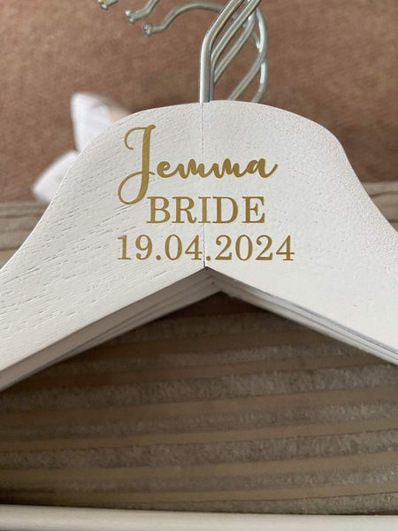 Wedding hanger stickers