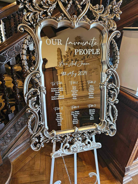 Seating plan heading, Our favourite  people, Table plan, Be our guest, Find your seat, Your seat awaits/ Free name and date