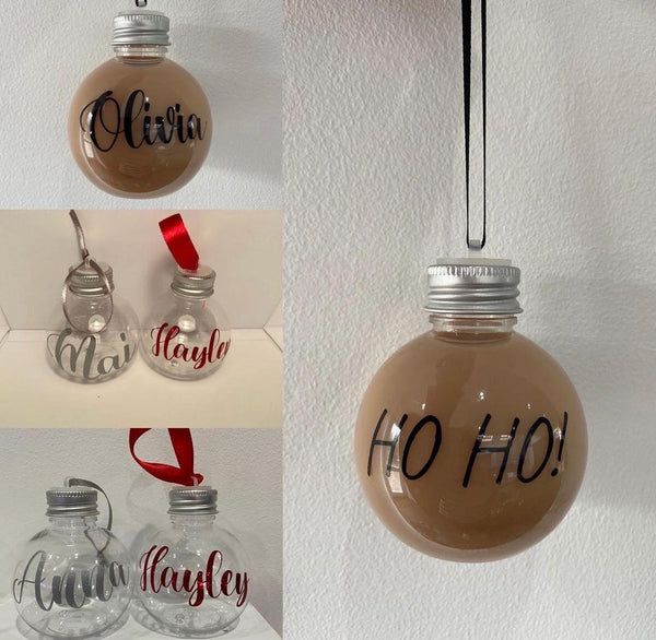 Christmas Bauble Stickers, Name Decals, DIY Labels, Glitter Decor, , Gift Stickers, Glass Decals. cracker sticker, sticker, name sticker