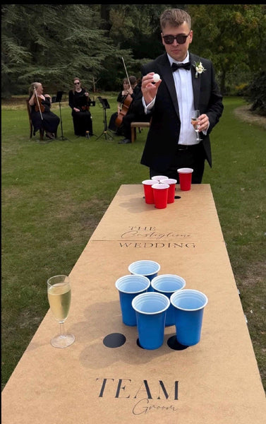 Beer pong vinyl sticker, wedding, birthday,