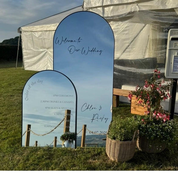 Welcome to our wedding selfie mirror vinyl sticker, Personalised Names, Selfie Mirror, Guest Photos/Pictures, Vinyl  DIY Wedding Sign