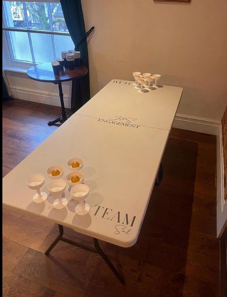 Beer pong vinyl sticker, wedding, birthday,