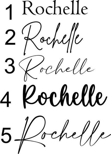 Wedding  Name Vinyl sticker  - Custom Name Vinyl Stickers - Wedding Decor label - Wine Glass Decal- Bridesmaid Box Decal - Name Stickers