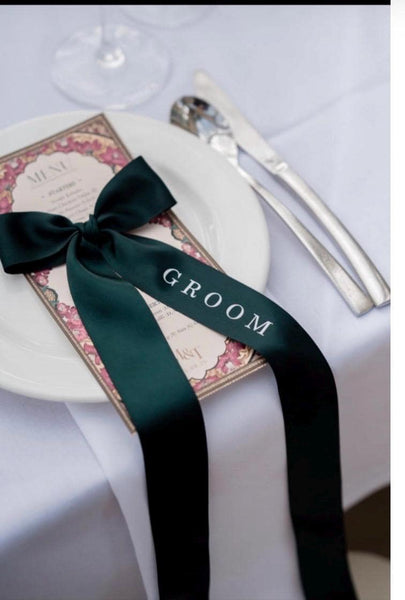 Personalised HTV for ribbon 13mm high, Name personalisation for bows, wedding iron on transfers for ribbon,DIY BRIDE,3 font styles availble