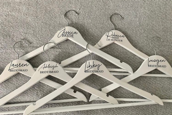 Wedding Day Hanger Labels