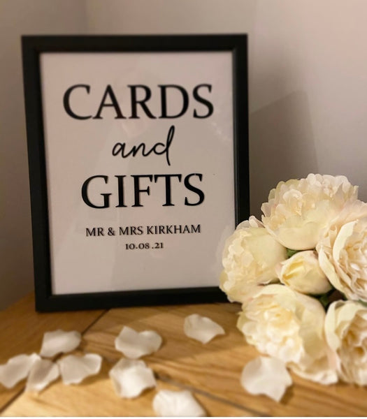 Wedding Gifts and cards sign