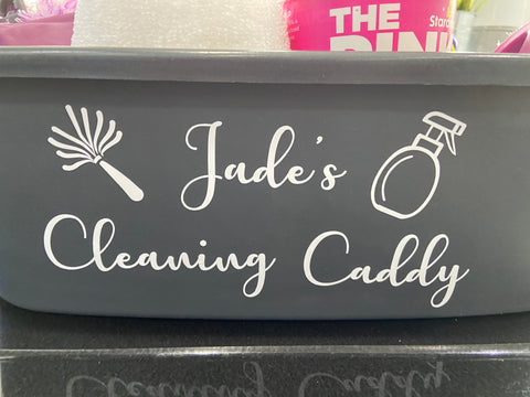 Cleaning Caddy label