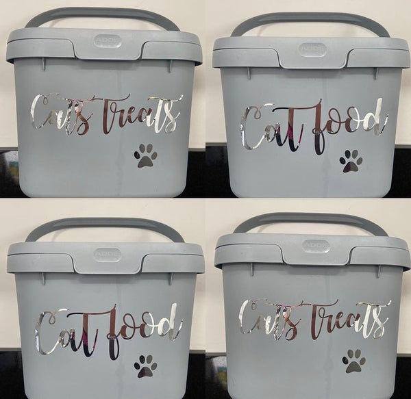 Personised Animal labels with free paw prints