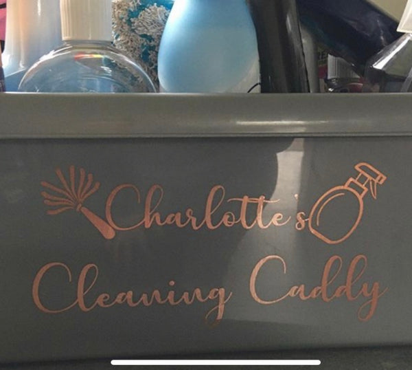 Cleaning Caddy label