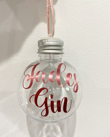 Personalised Christmas fillable bauble