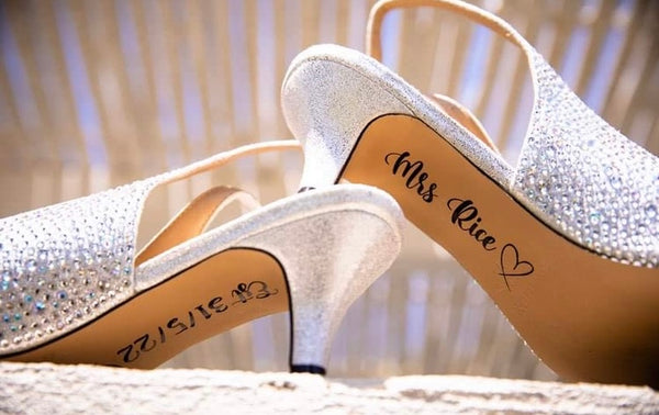 Wedding Day shoe sticker