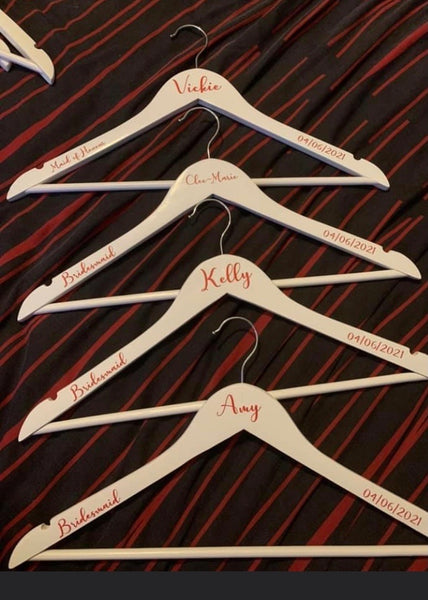 Wedding Day Hanger Labels