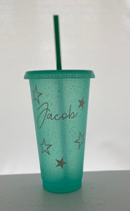 Personlised cup sticker with stars