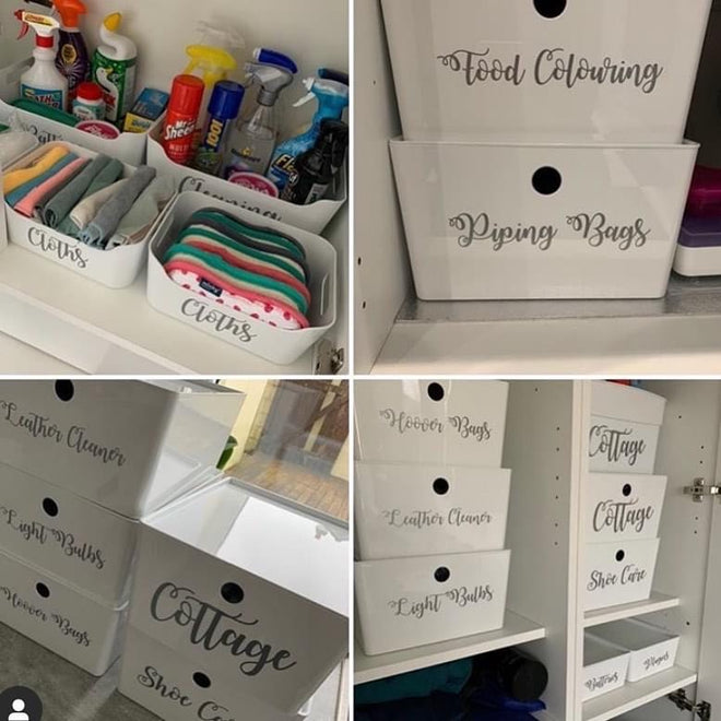 Custom Pantry and Household Labels