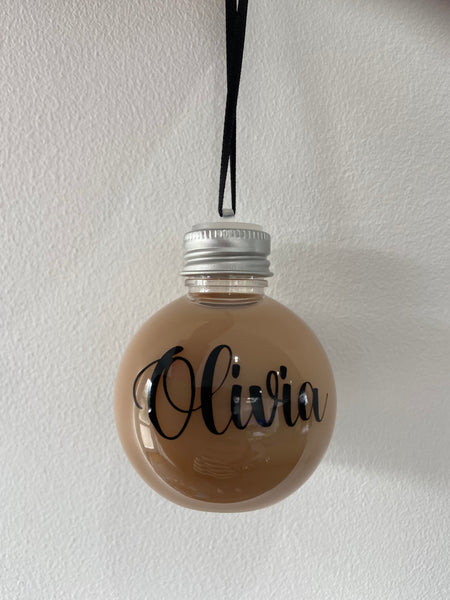 Personalised Christmas fillable bauble