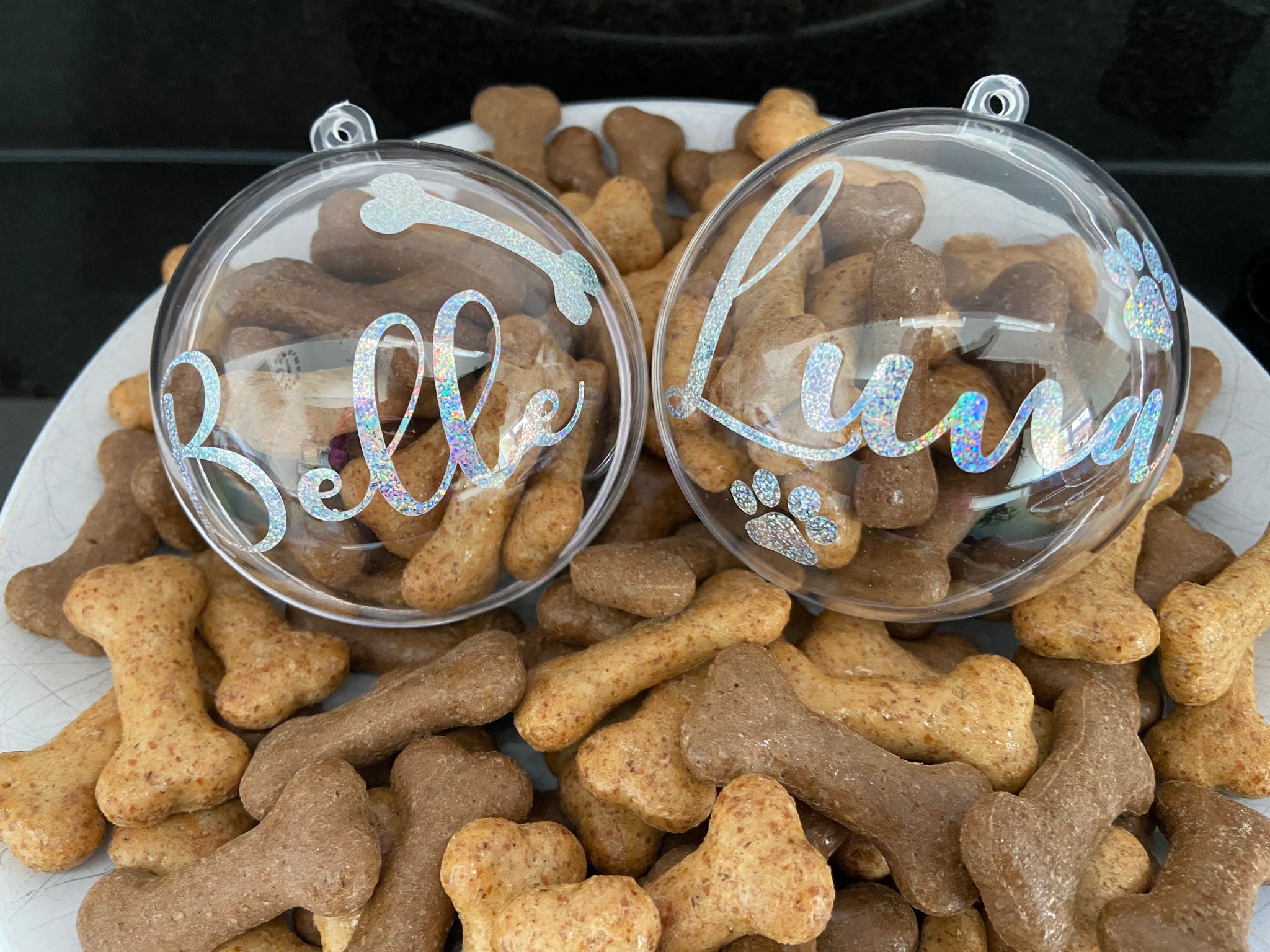 Personalised fillable  Pet Christmas bauble