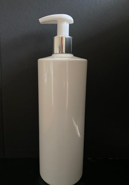 Personalized white 500ml  pump bottle