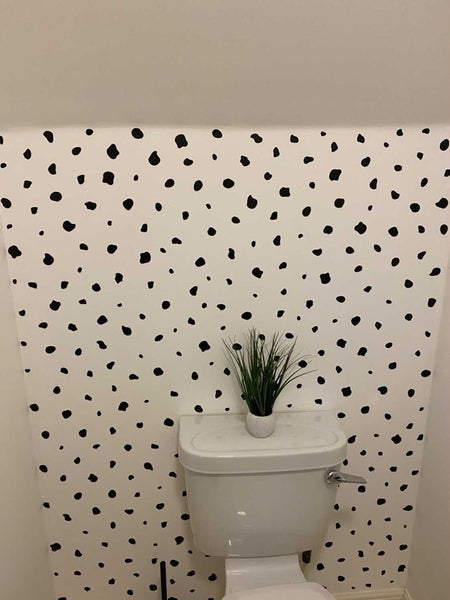 Dalmatian Spots Wall  Stickers 67 spots A4 shhet