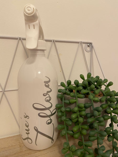 Personalized Plastic 500ml  Gloss White Trigger Sprayer