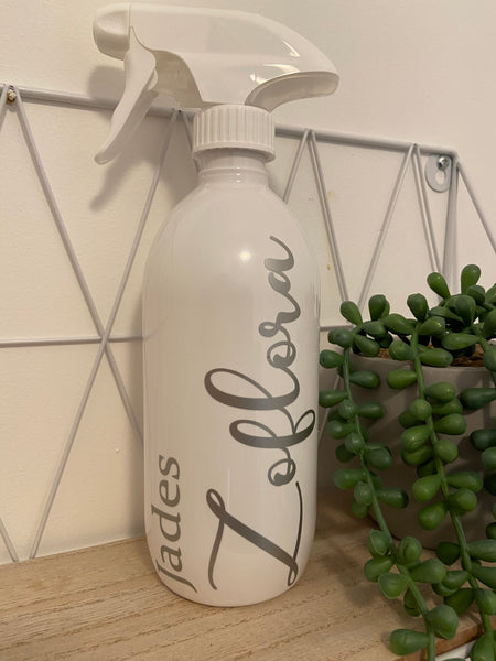Personalized Plastic 500ml  Gloss White Trigger Sprayer