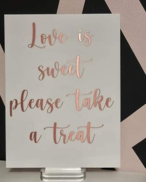 Love is sweet take a treat