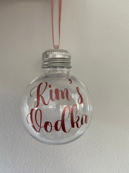 Personalised Christmas fillable bauble