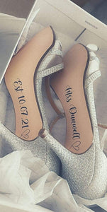 Wedding Day shoe sticker